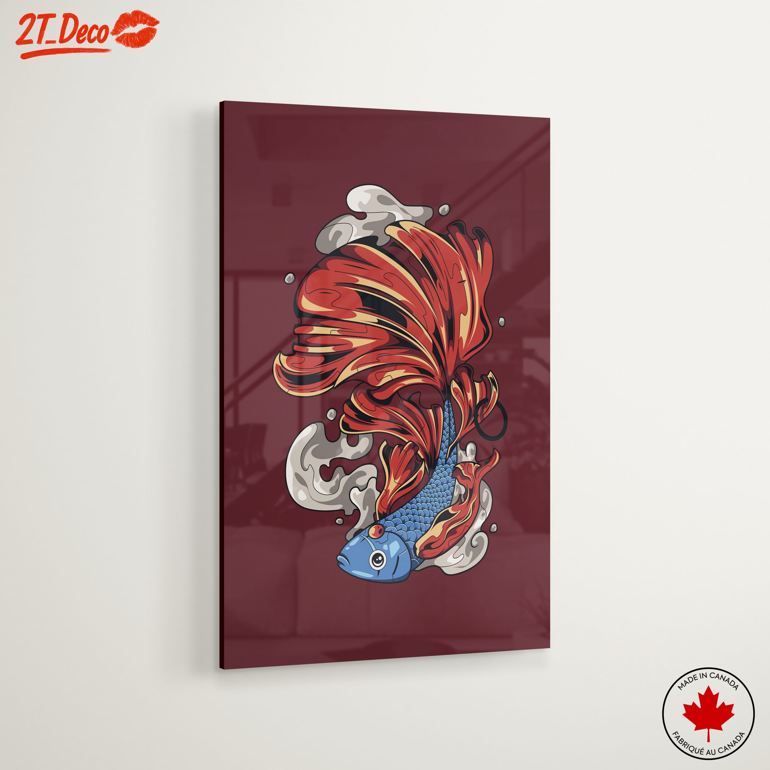 Stylized Fish Artwork with Flowing Fins - Image 6
