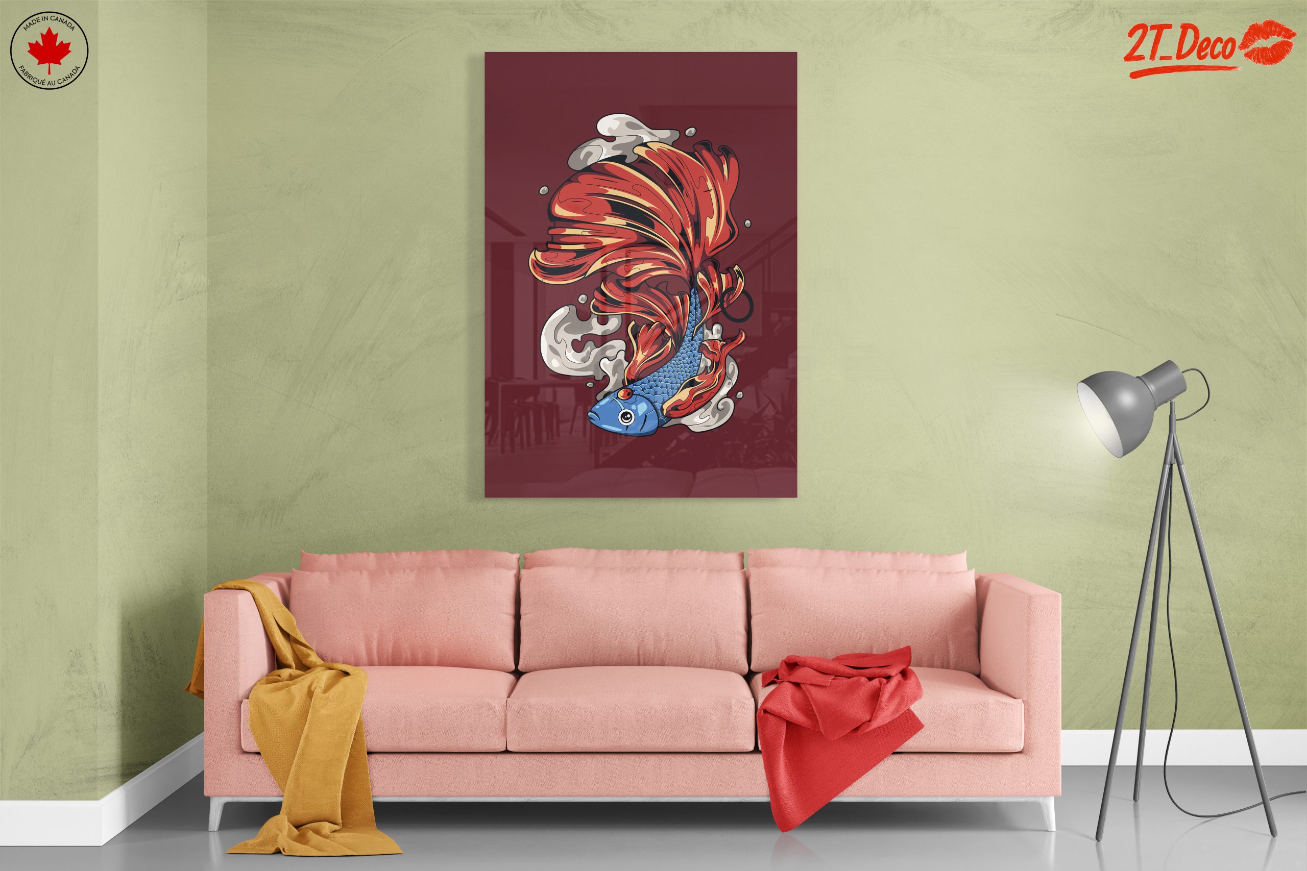 Stylized Fish Artwork with Flowing Fins - Image 7