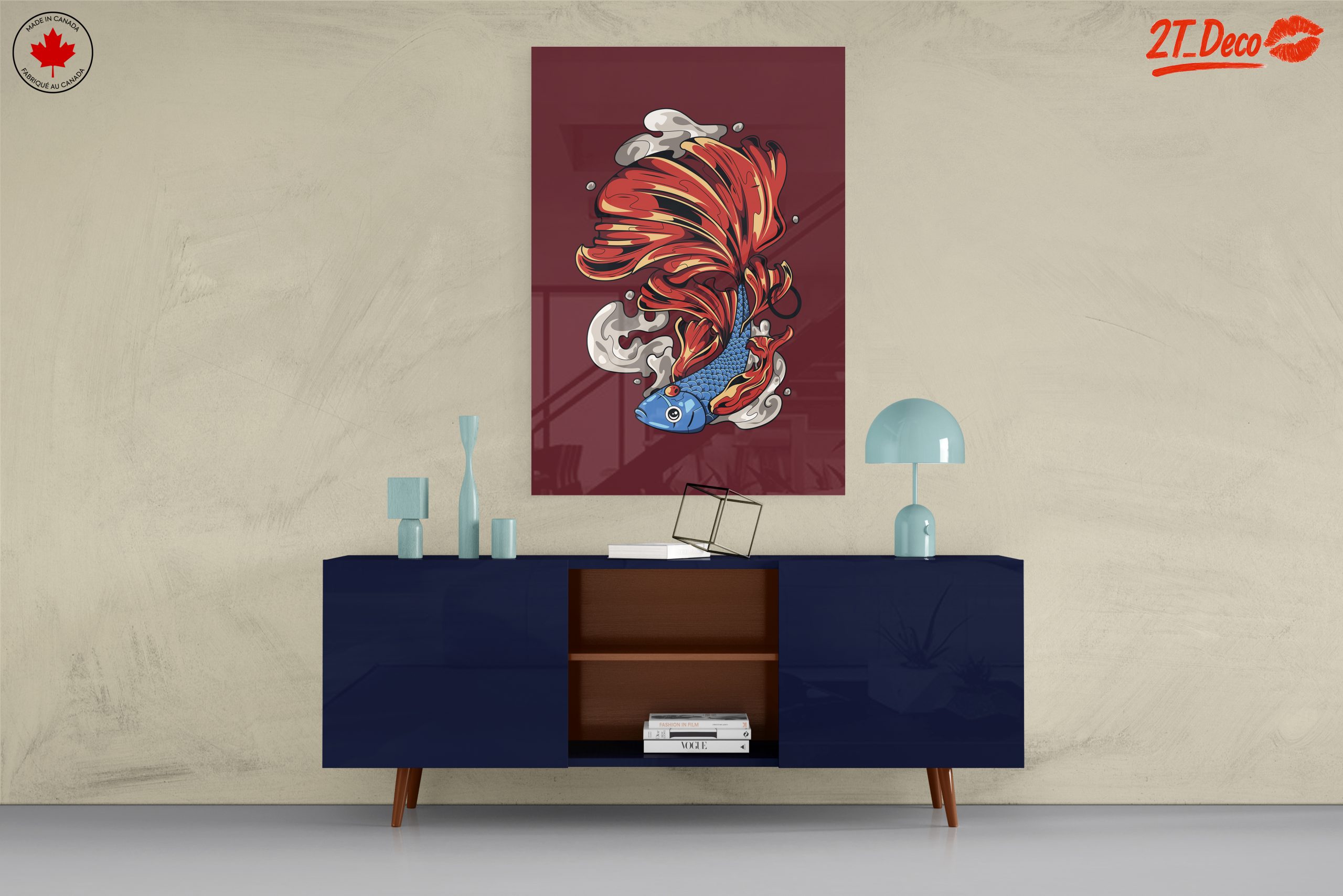 Stylized Fish Artwork with Flowing Fins - Image 8