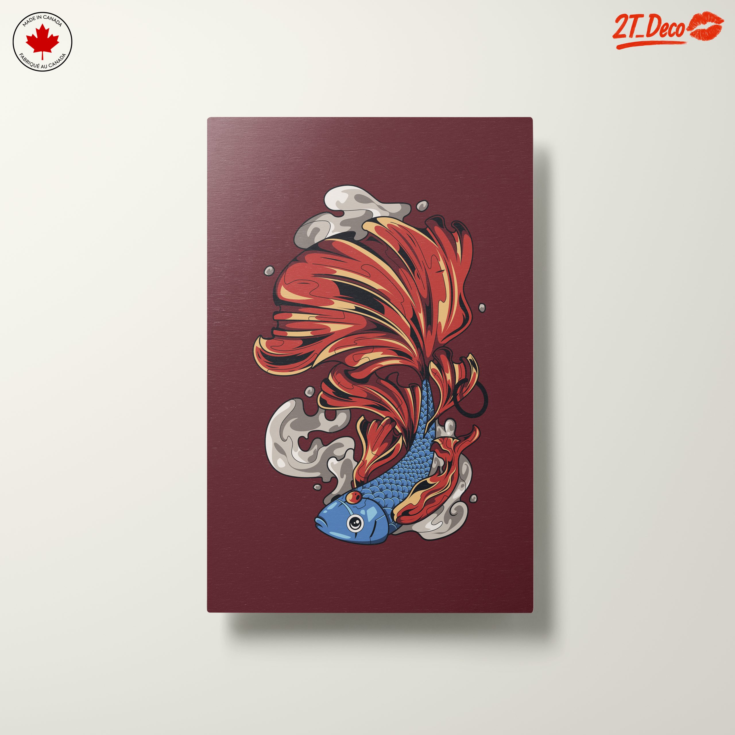 Stylized Fish Artwork with Flowing Fins - Image 10