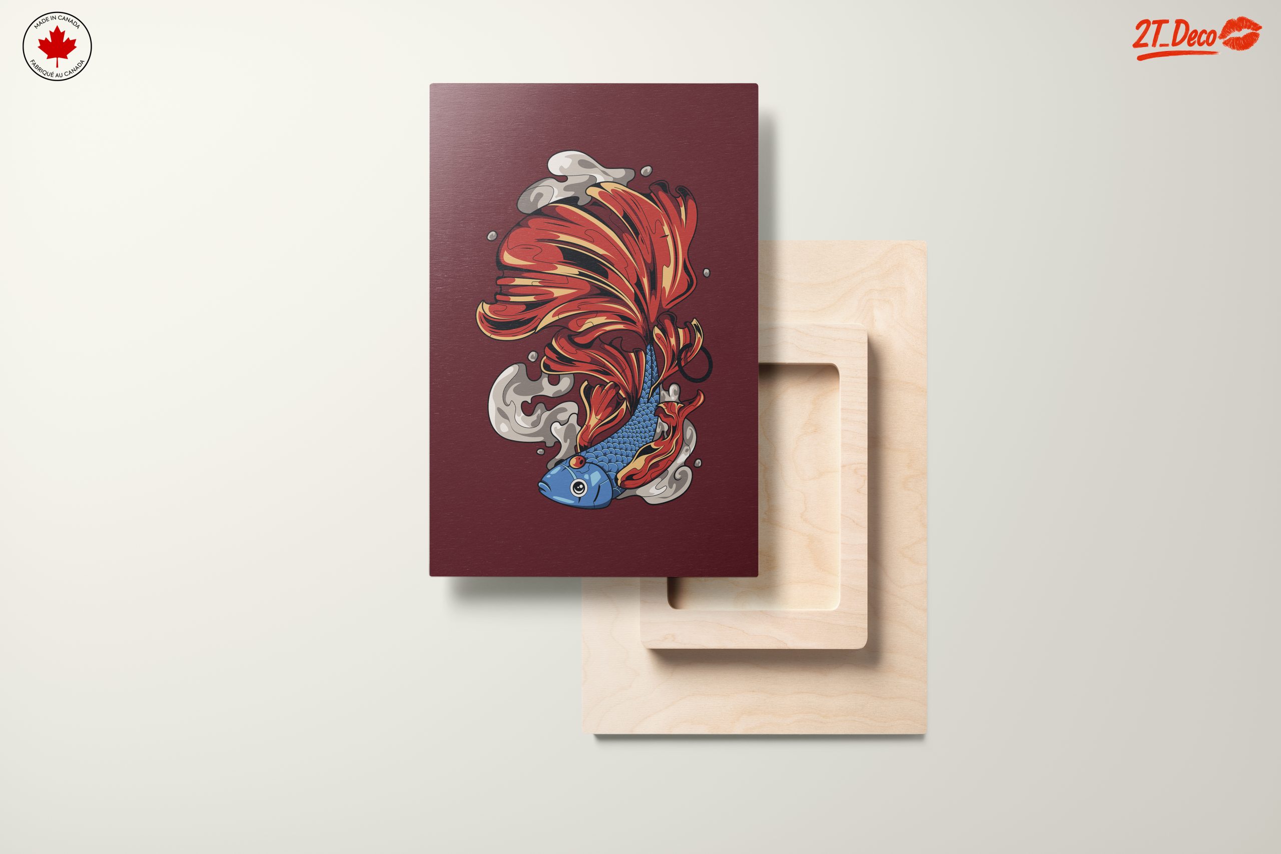 Stylized Fish Artwork with Flowing Fins - Image 11