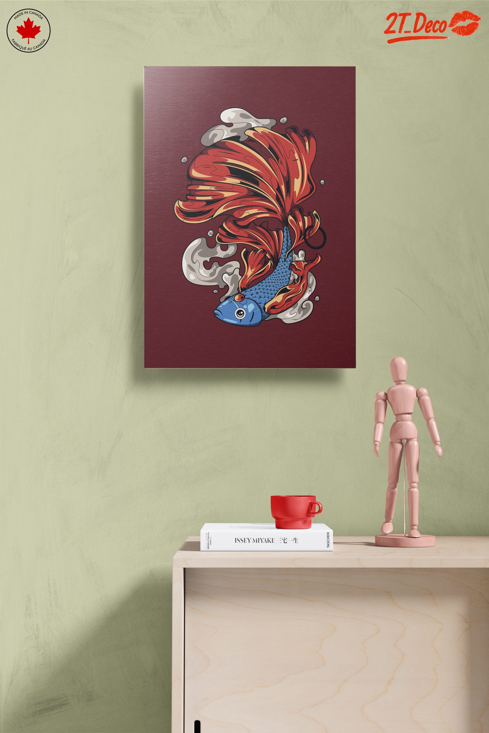 Stylized Fish Artwork with Flowing Fins - Image 14