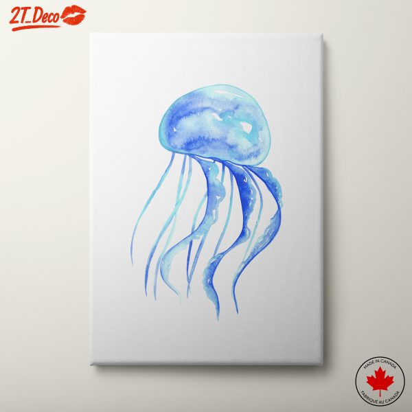 Delicate Blue Jellyfish Art