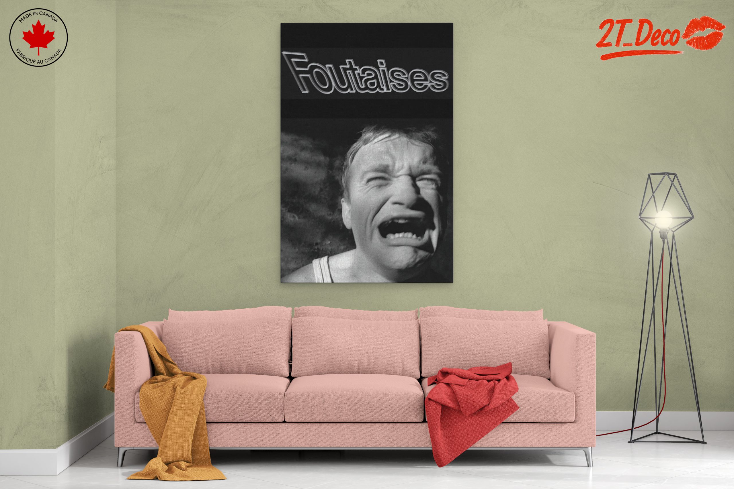 Dramatic Black and White Emotional Expression Art - Image 2