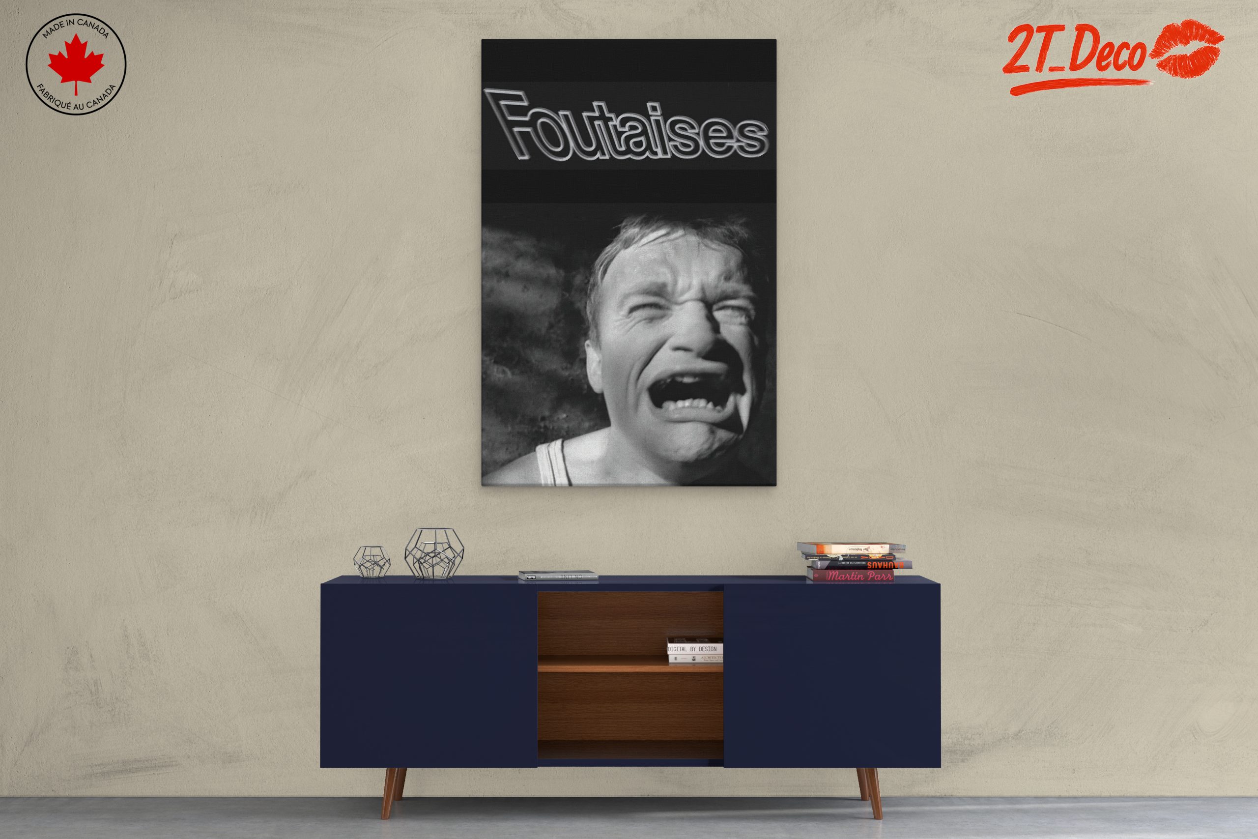 Dramatic Black and White Emotional Expression Art - Image 3