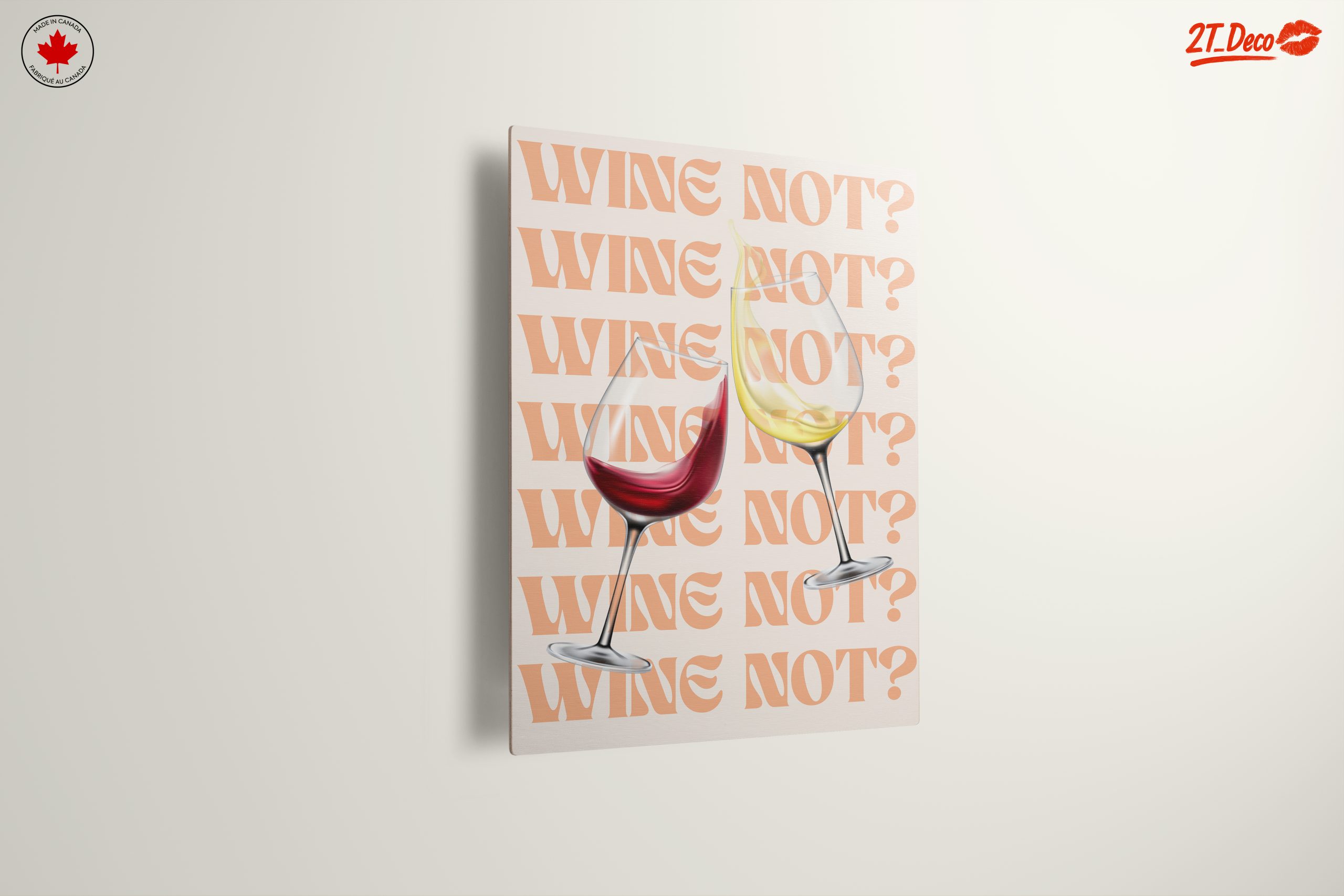 Wine Themed Artwork with Glasses 2 - Image 13
