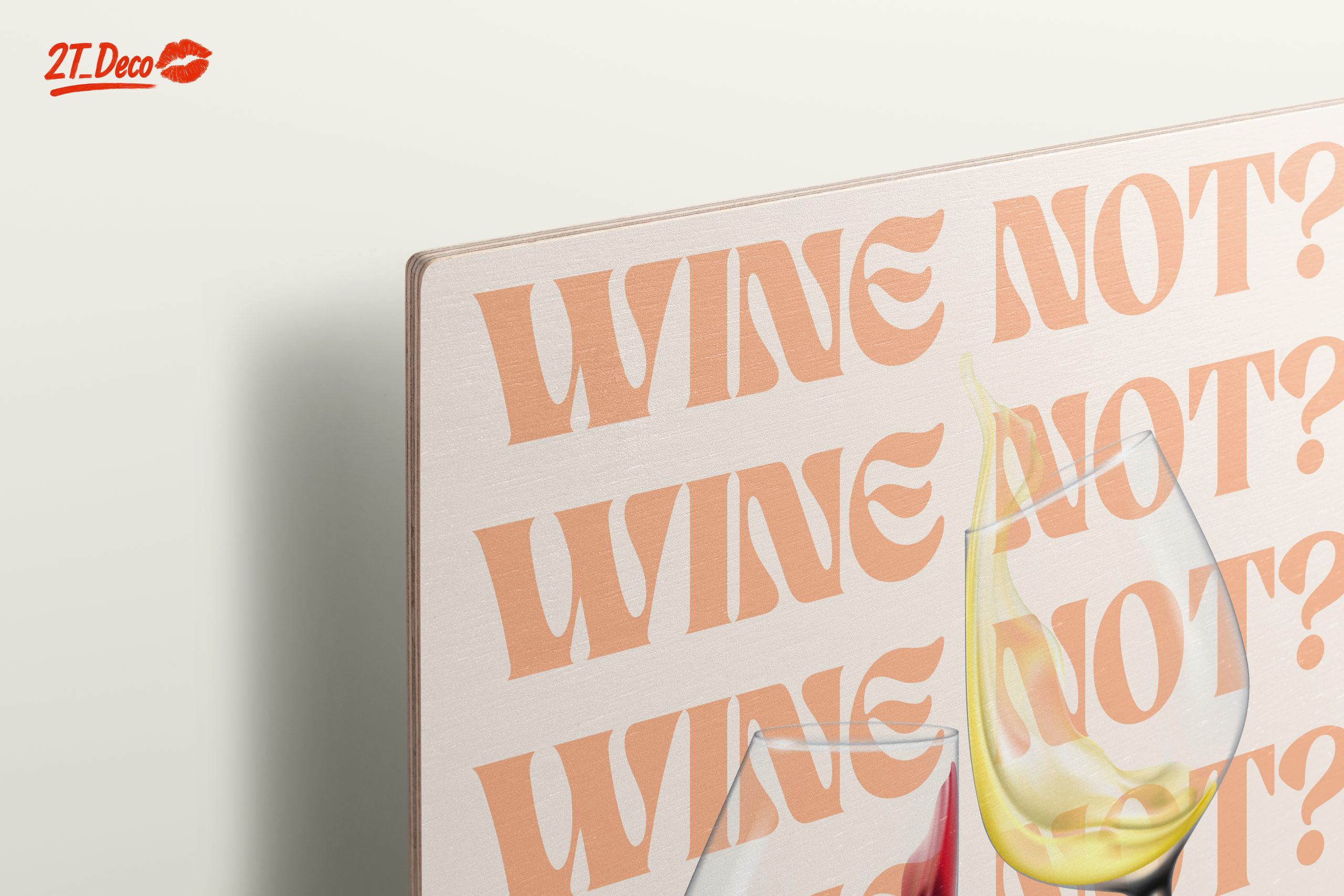 Wine Themed Artwork with Glasses 2 - Image 15