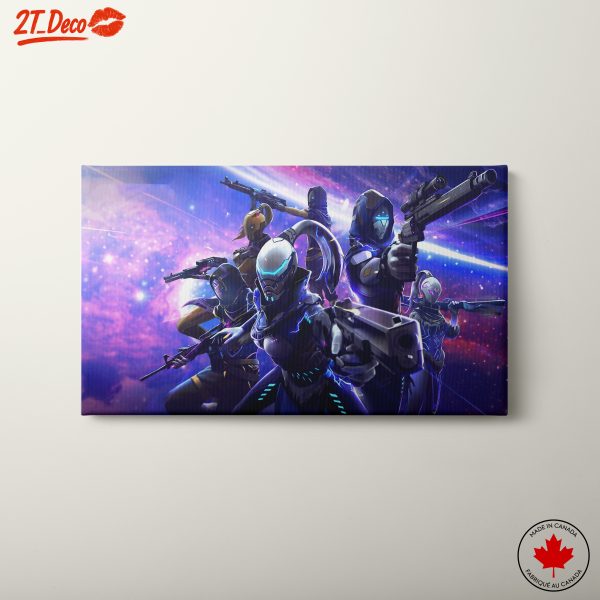 Futuristic Sci-Fi Group Art Featuring Warriors