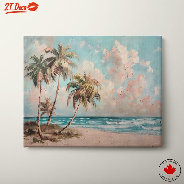 Tranquil Beach with Palm Trees