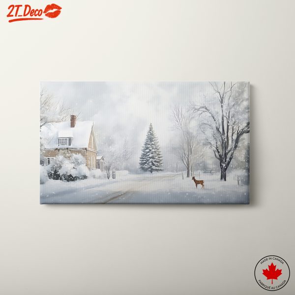 Charming Winter Landscape with Snowy Trees 3