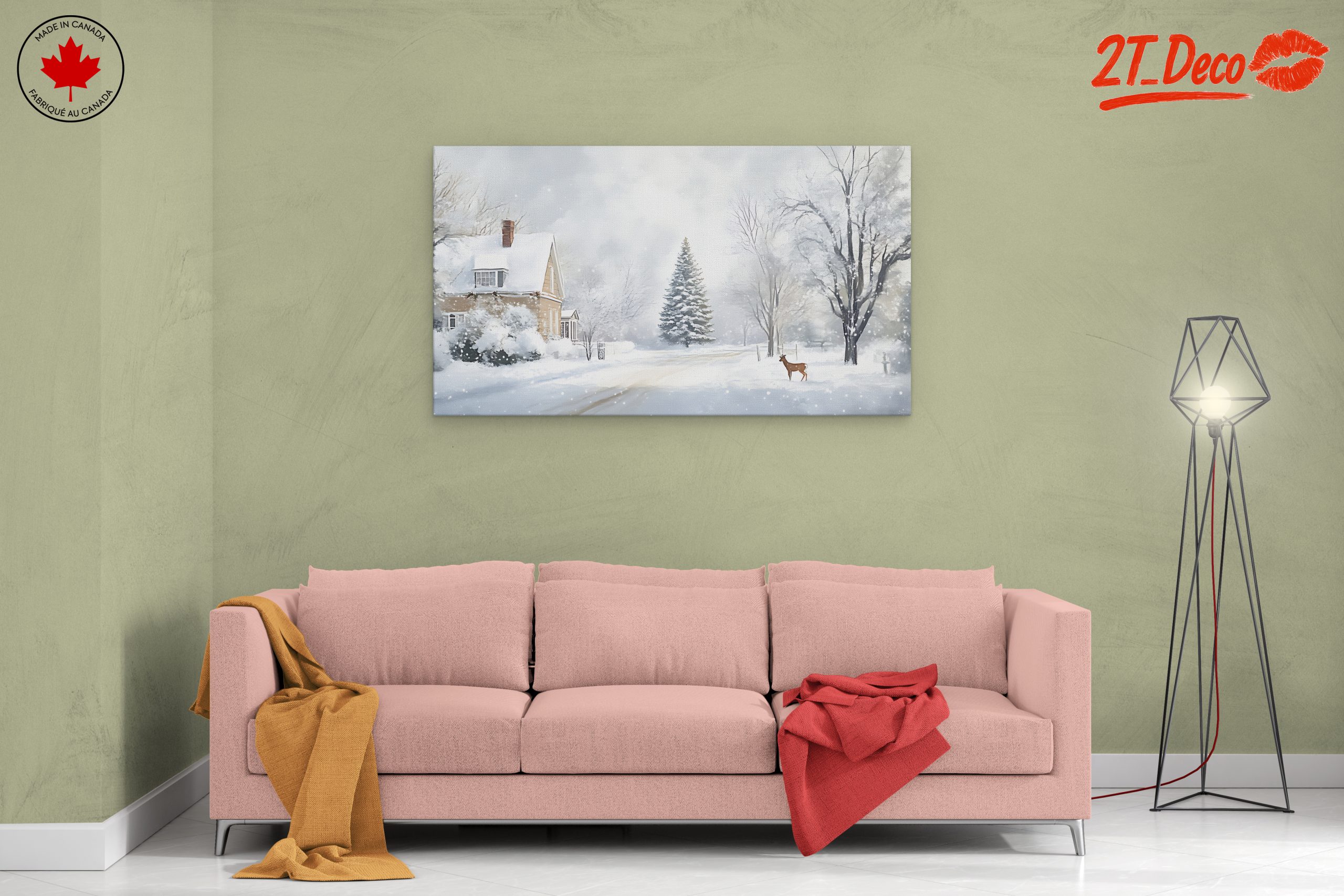 Charming Winter Landscape with Snowy Trees 3 - Image 2