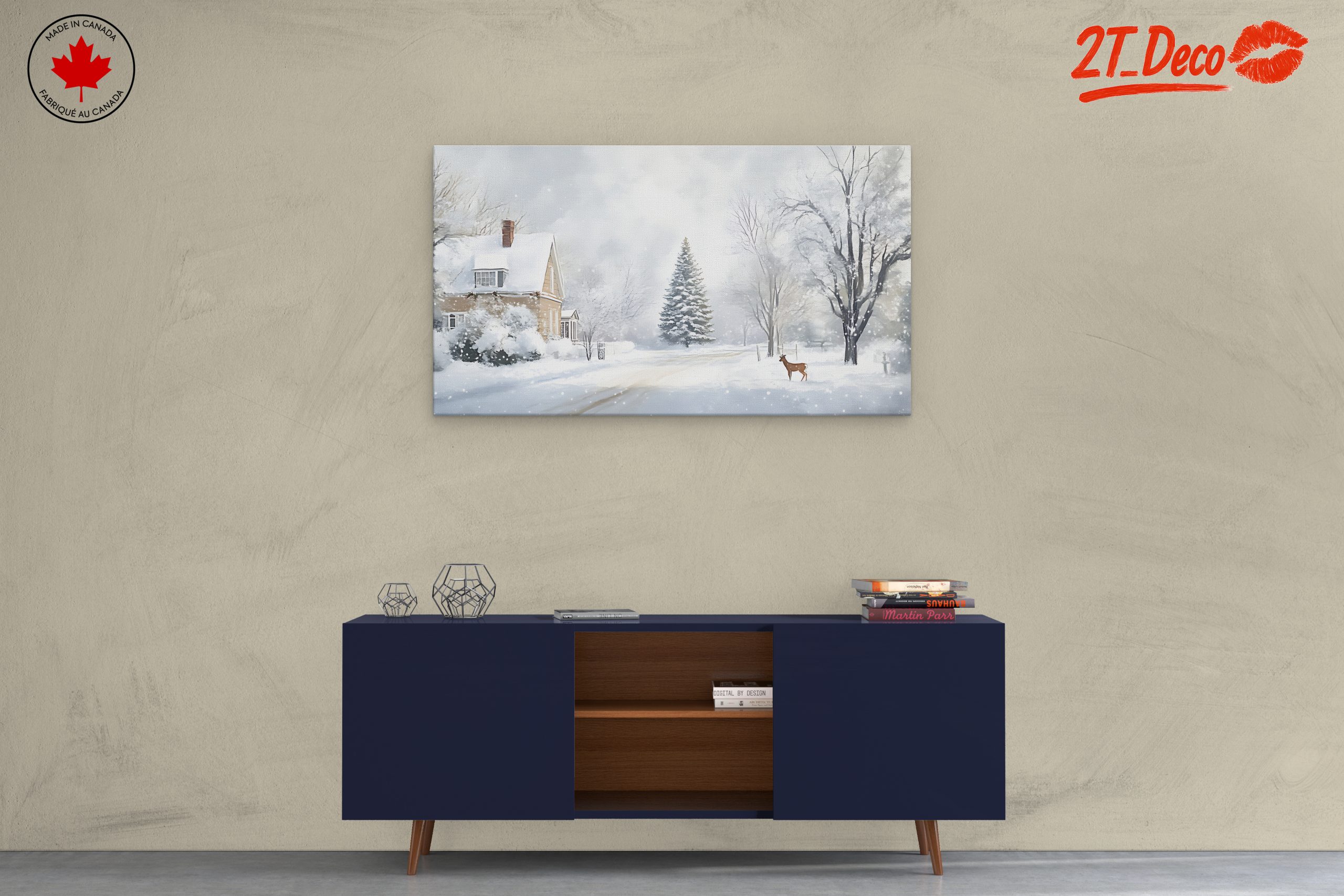 Charming Winter Landscape with Snowy Trees 3 - Image 3