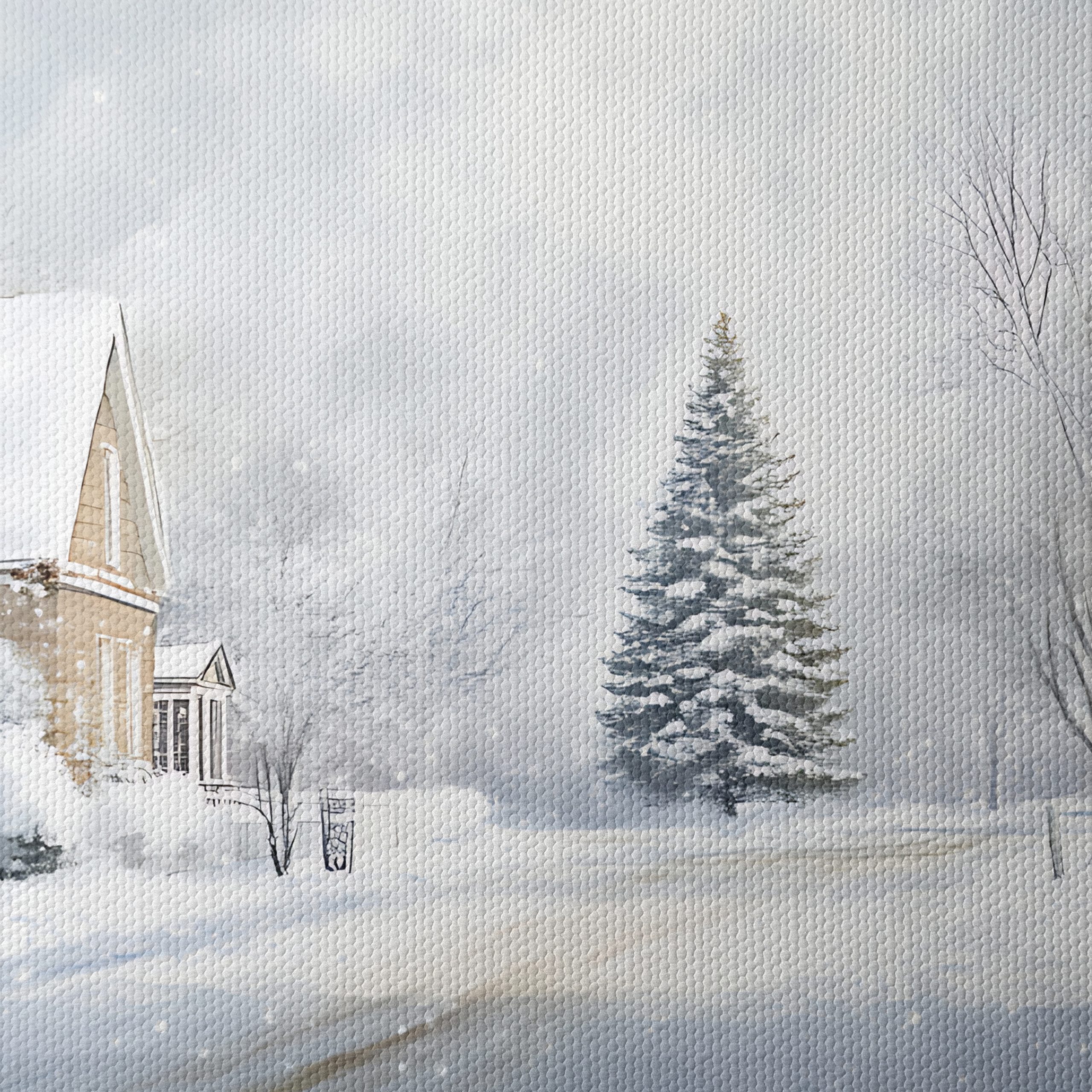 Charming Winter Landscape with Snowy Trees 3 - Image 4