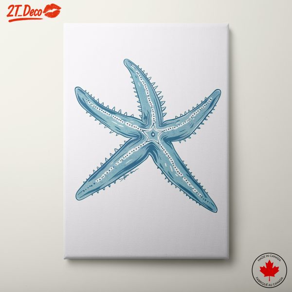 Stylized Starfish Marine Life Art