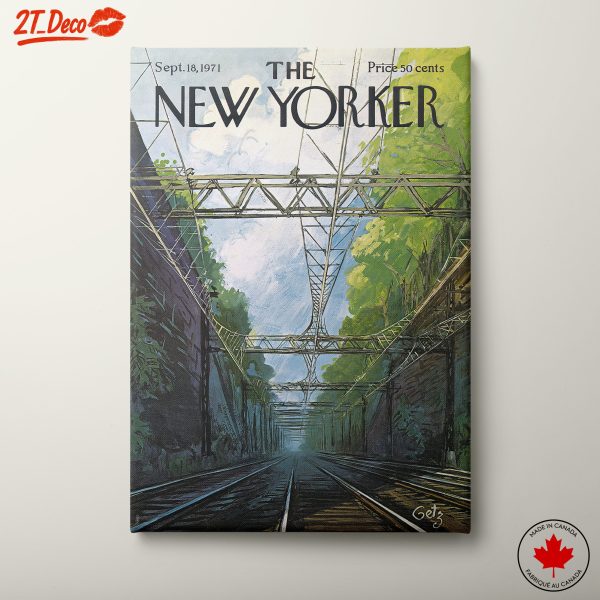 New Yorker Cover Art Featuring Train Tracks