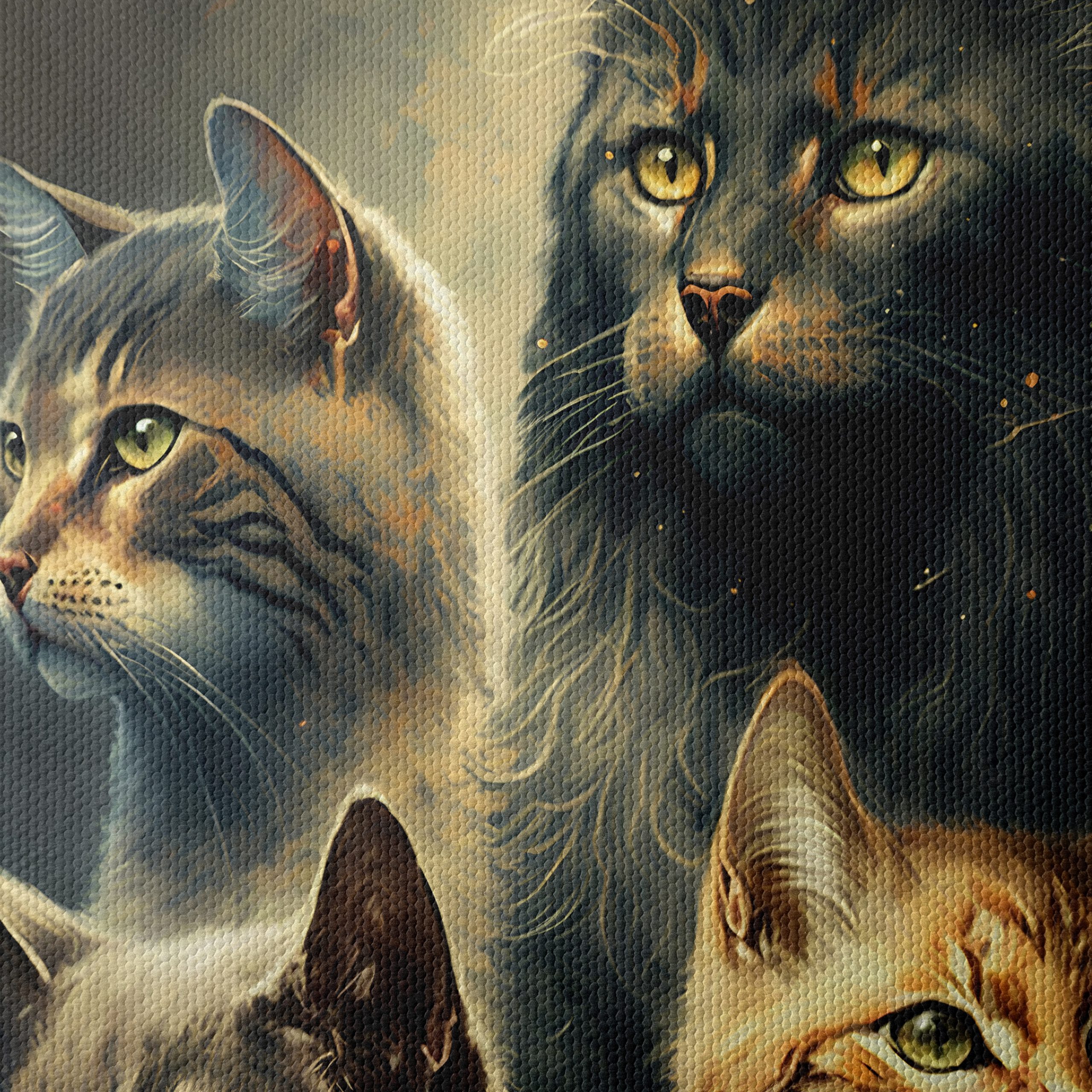 Majestic Cats Portrait Art - Image 4