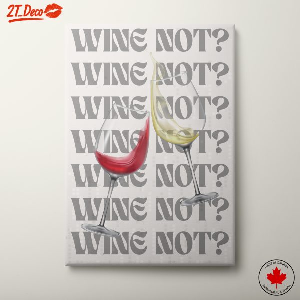 Wine Themed Artwork with Glasses