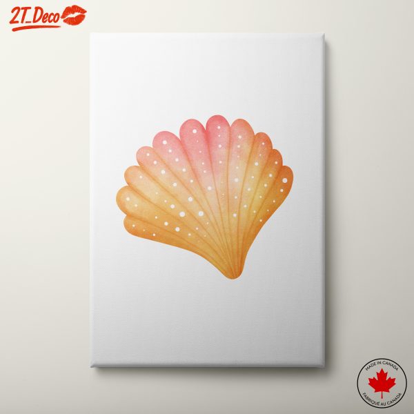 Beautiful Marine Life Artwork Featuring a Shell