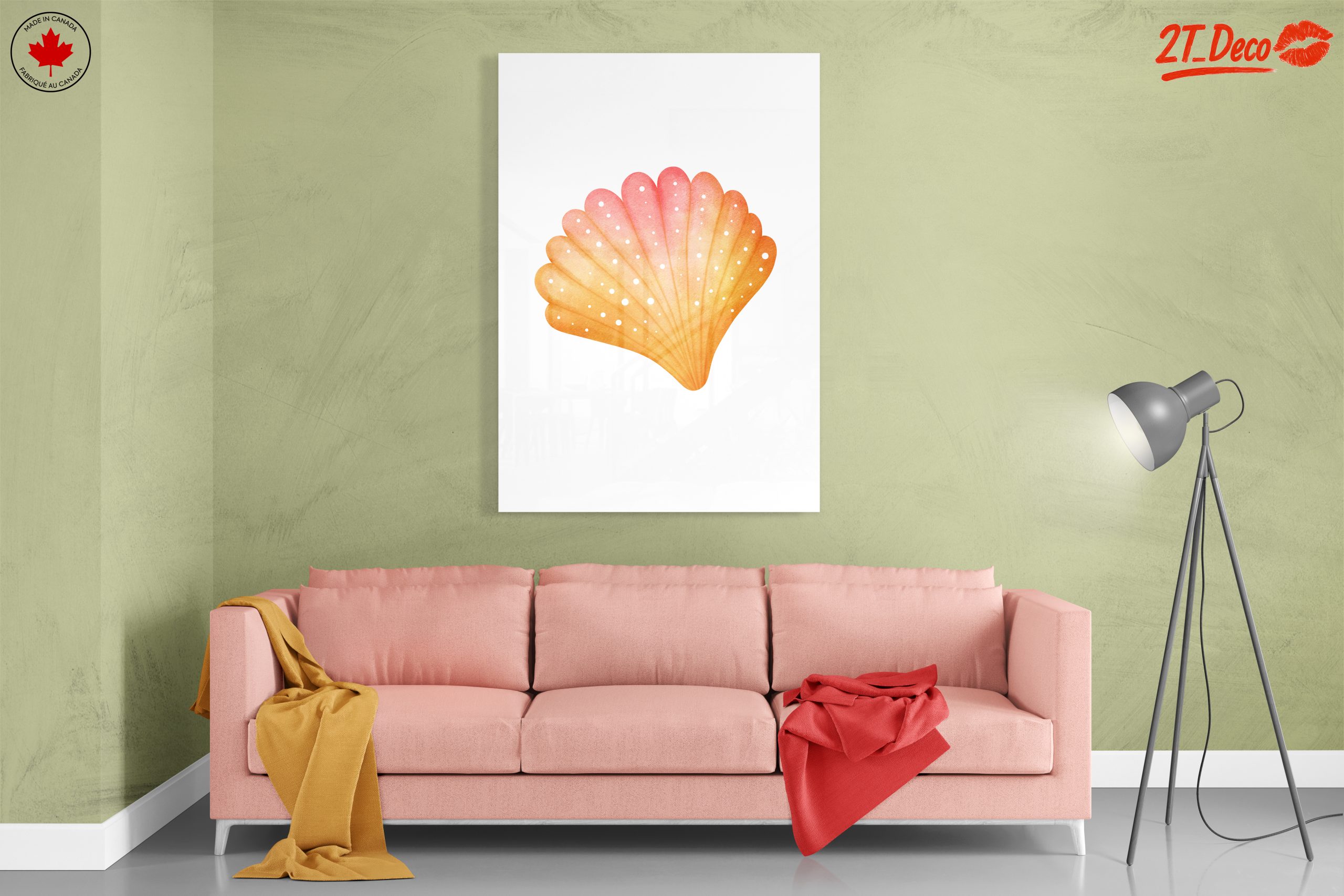 Beautiful Marine Life Artwork Featuring a Shell - Image 7