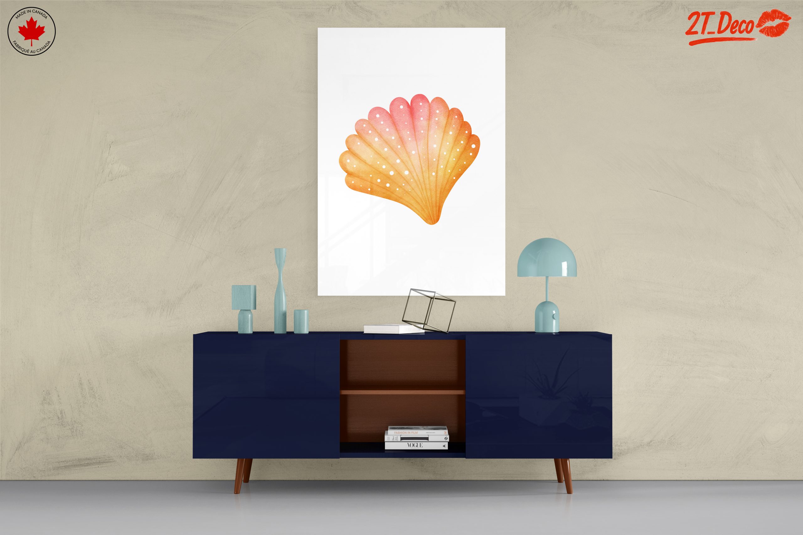 Beautiful Marine Life Artwork Featuring a Shell - Image 8
