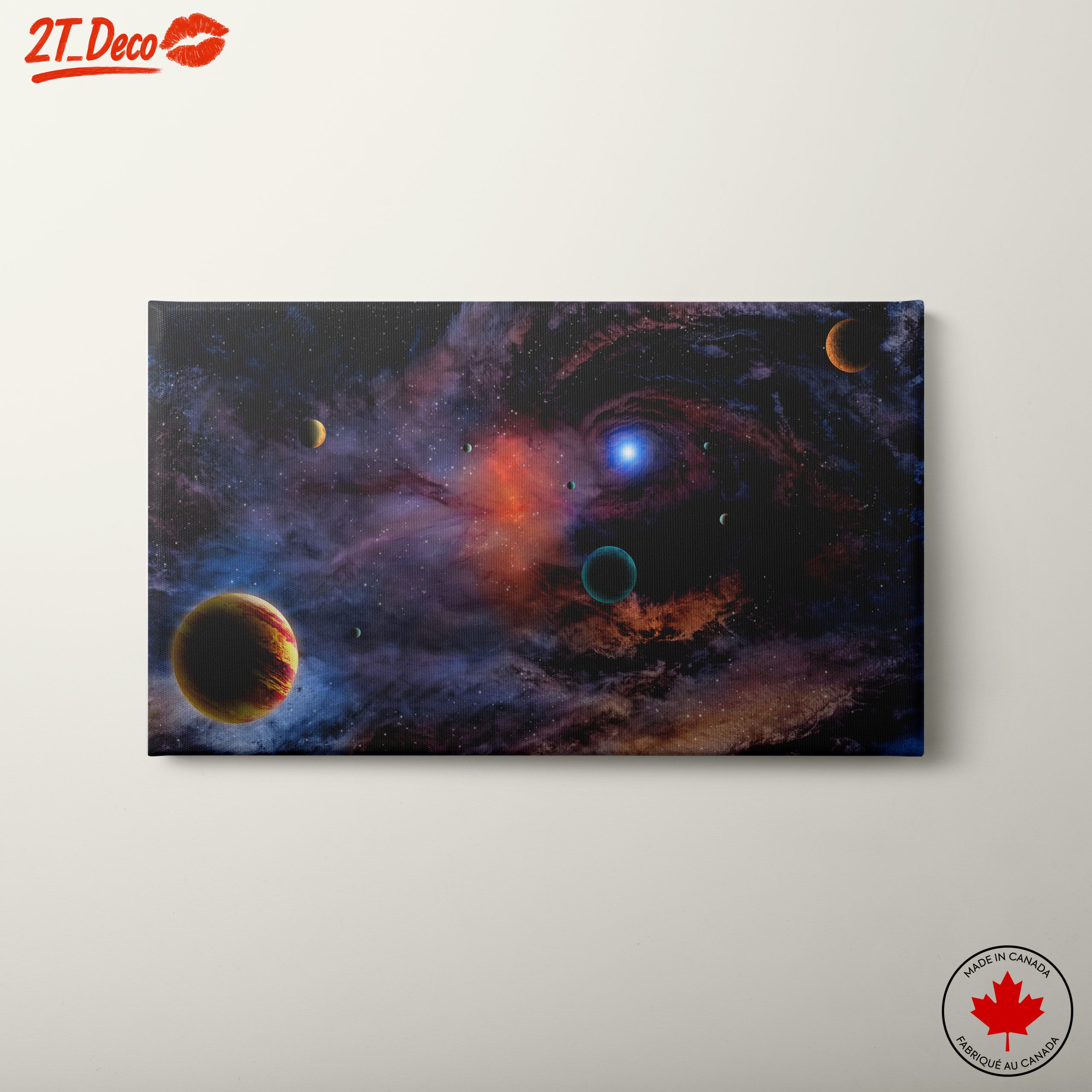 Vibrant Celestial Space Art for Home