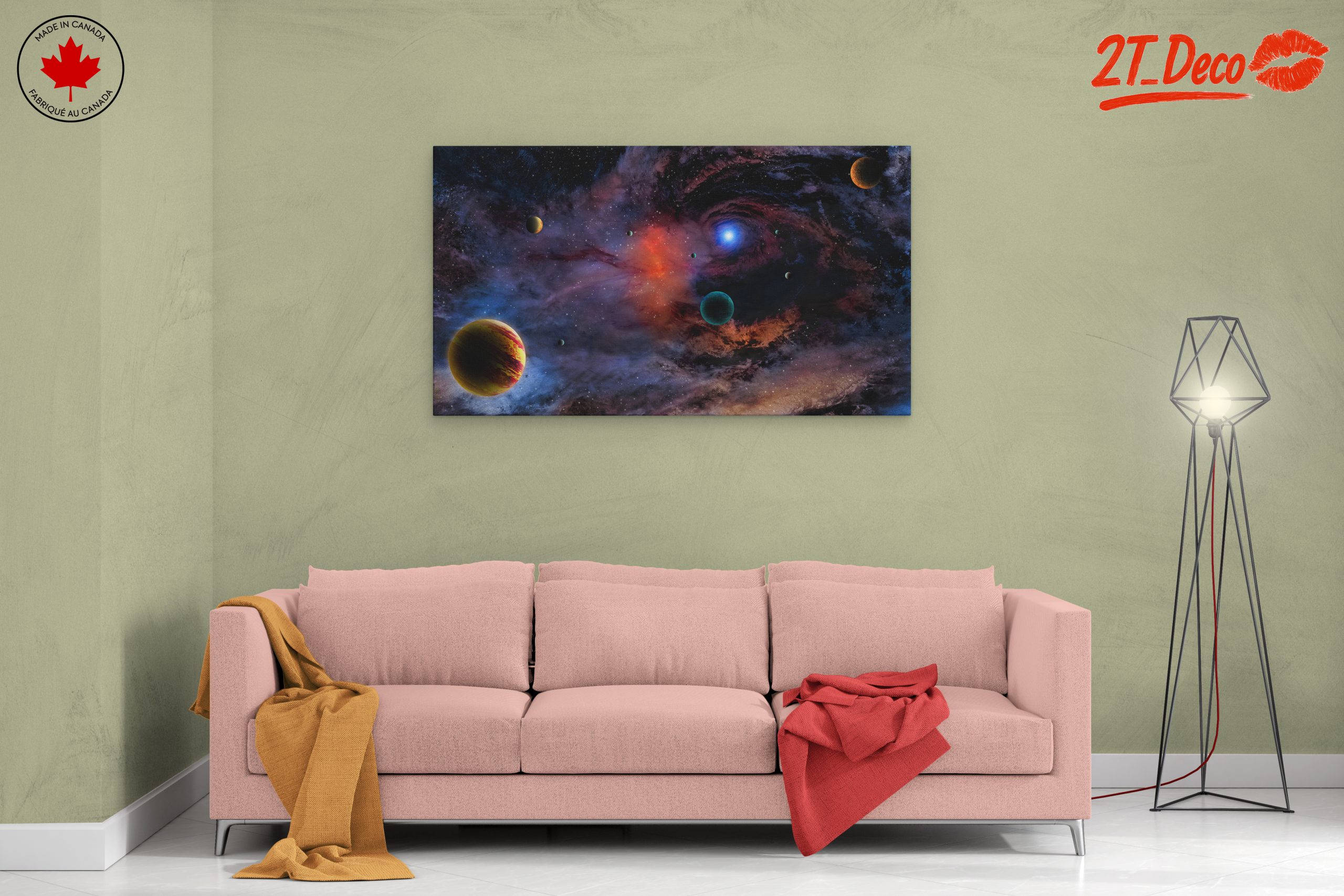 Vibrant Celestial Space Art for Home - Image 2