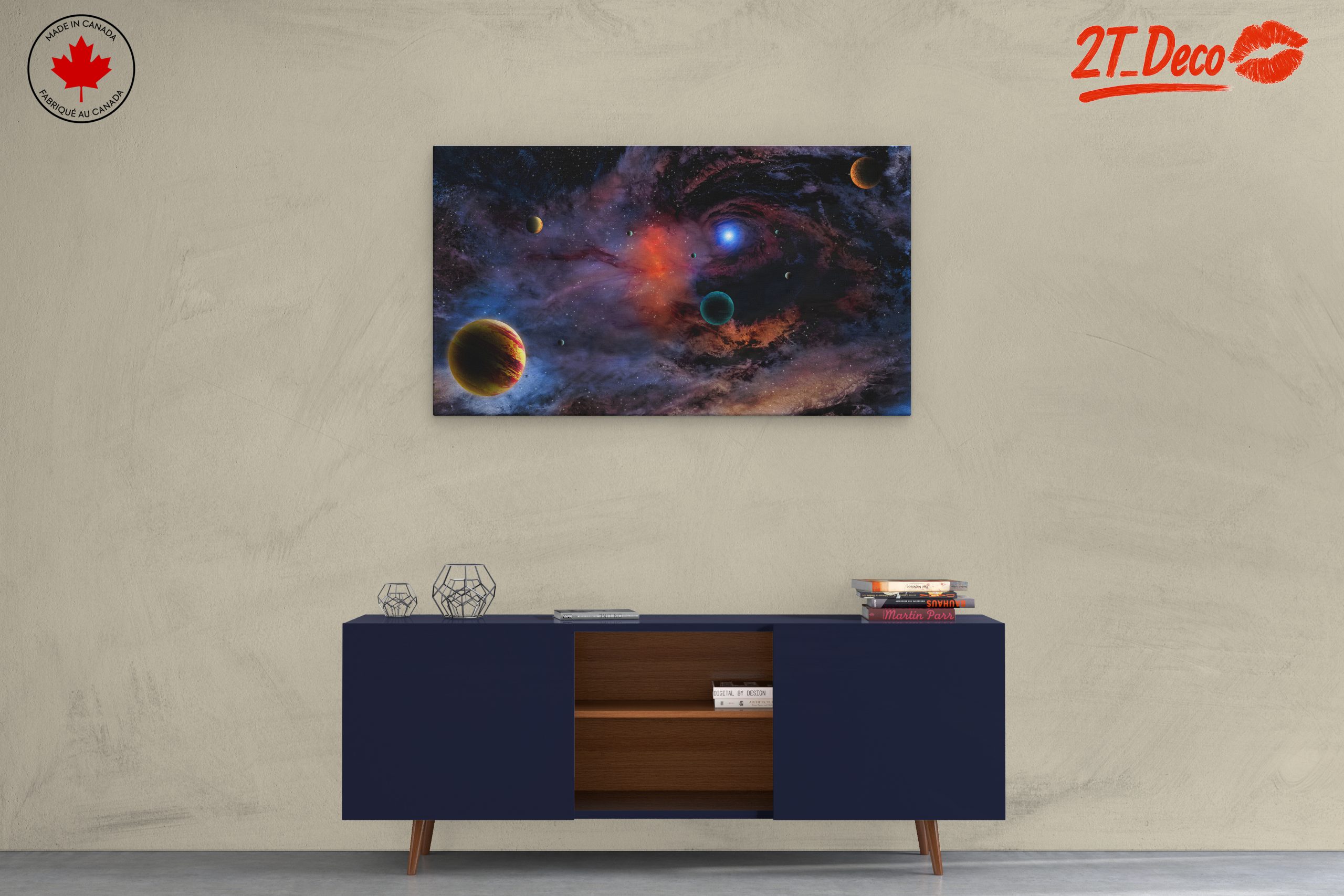 Vibrant Celestial Space Art for Home - Image 3