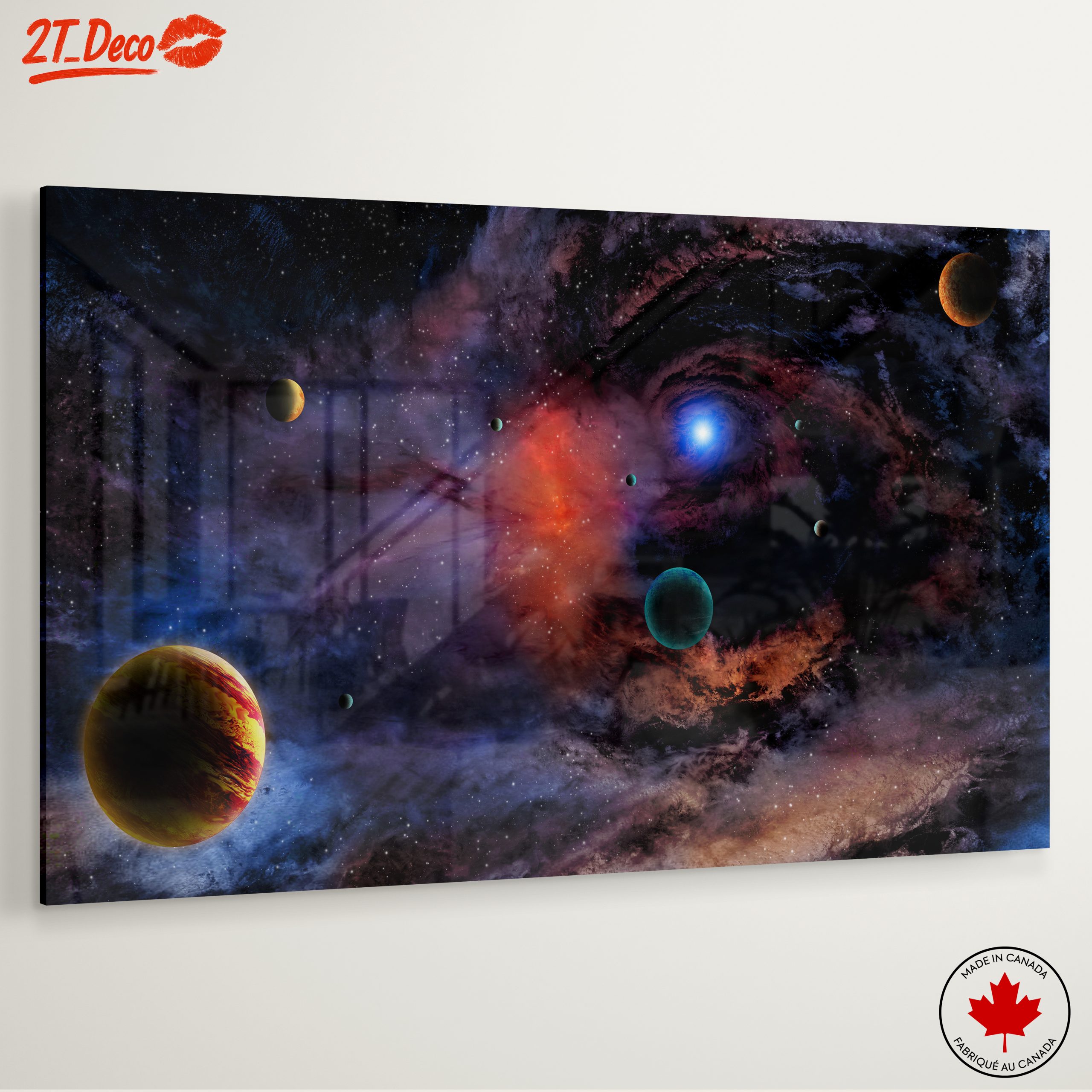 Vibrant Celestial Space Art for Home - Image 6