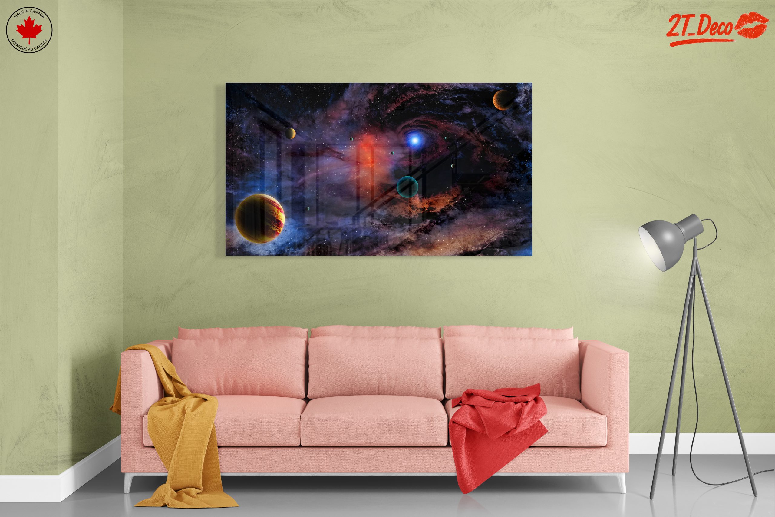 Vibrant Celestial Space Art for Home - Image 7