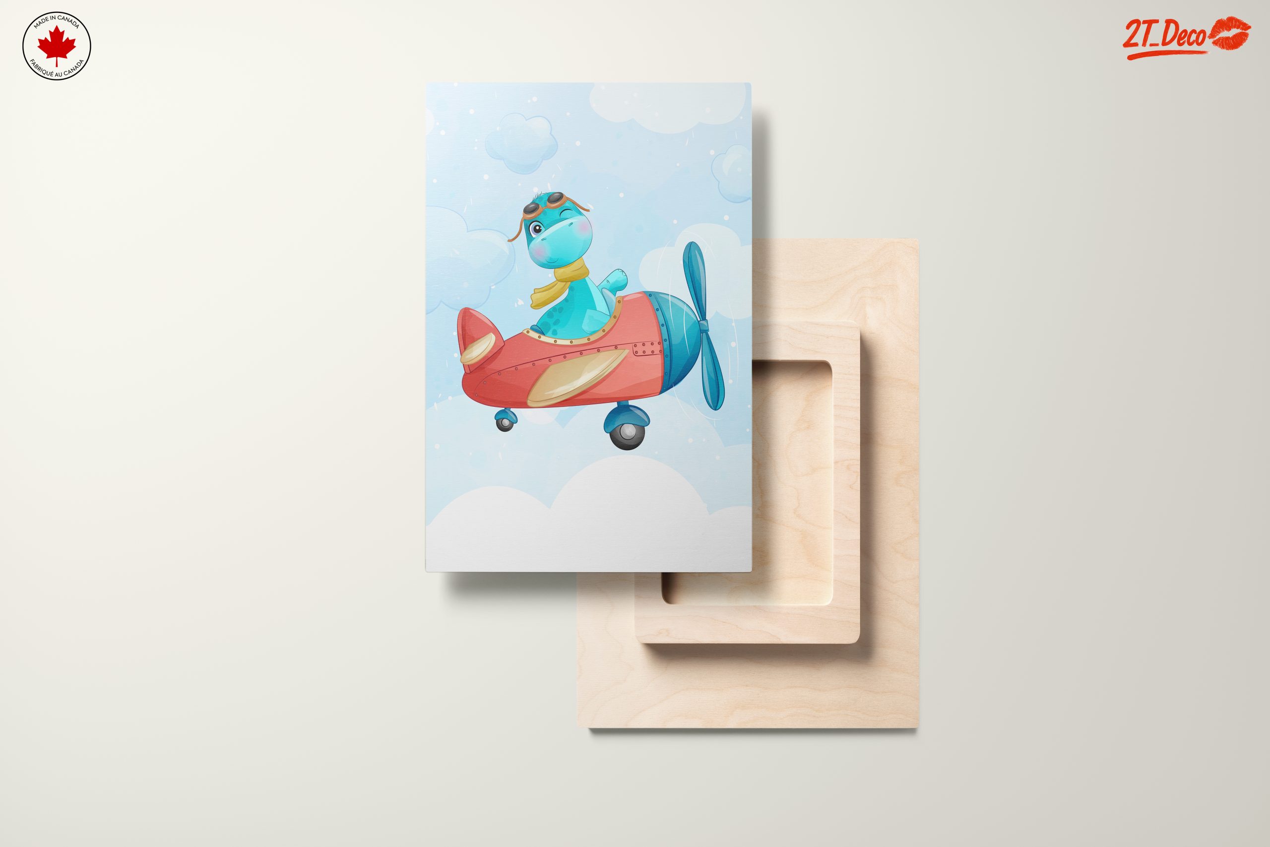 Cute Dinosaur Flying in Airplane - Image 11