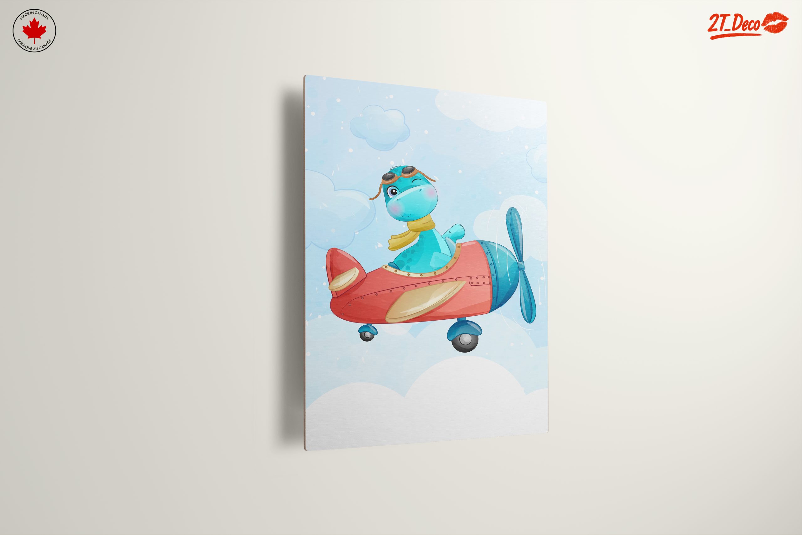 Cute Dinosaur Flying in Airplane - Image 13