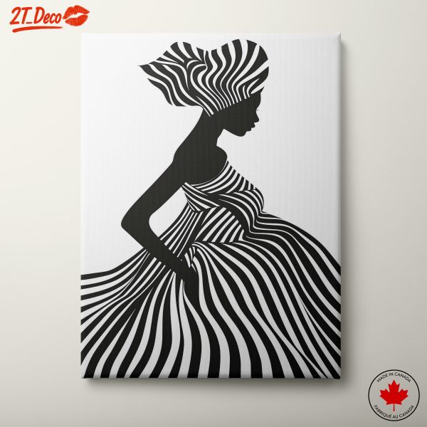 Stylized Afro Art of a Woman