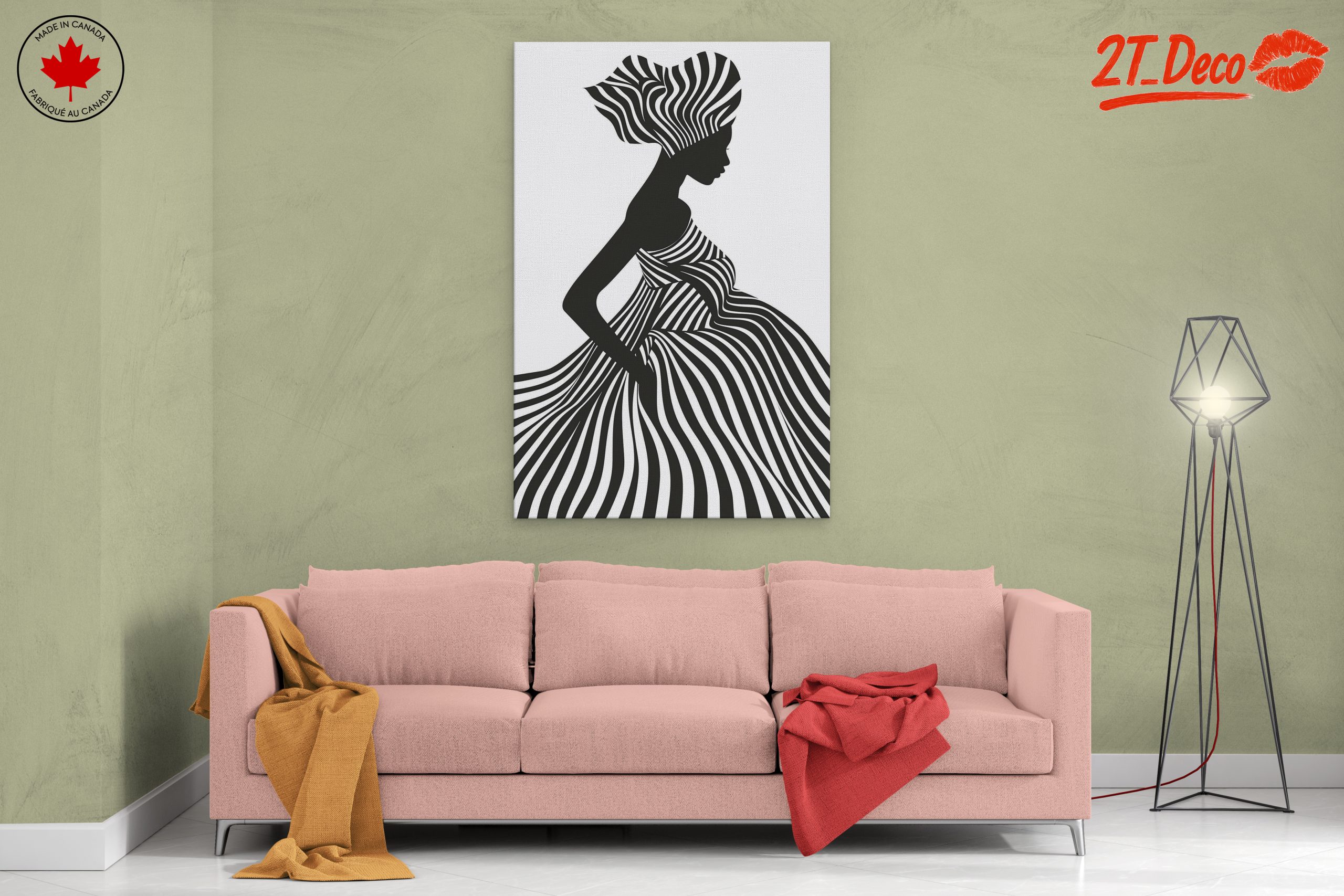 Stylized Afro Art of a Woman - Image 2