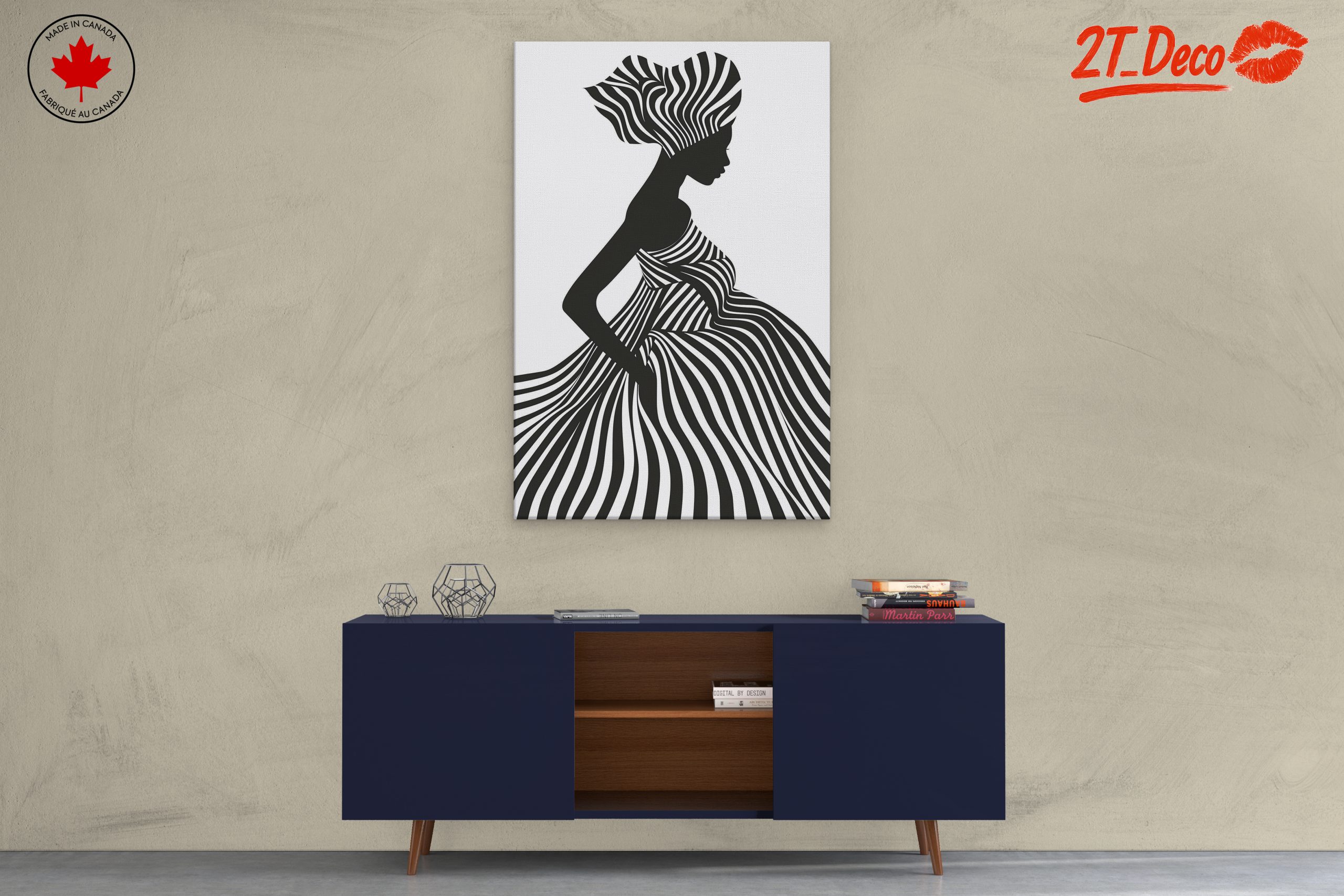 Stylized Afro Art of a Woman - Image 3