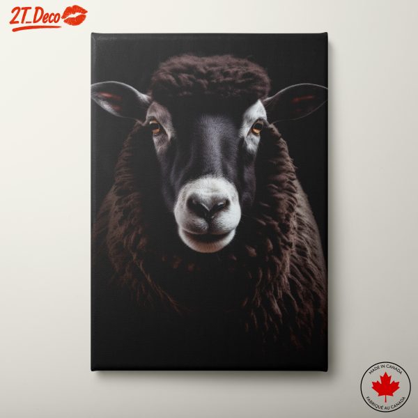 Stunning Portrait of Sheep with Fluffy Wool
