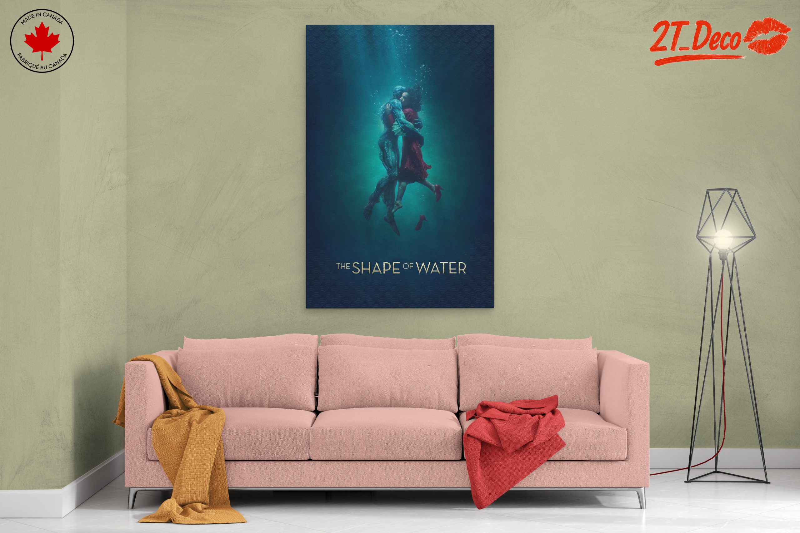 Emotional Underwater Embrace Artwork - Image 2