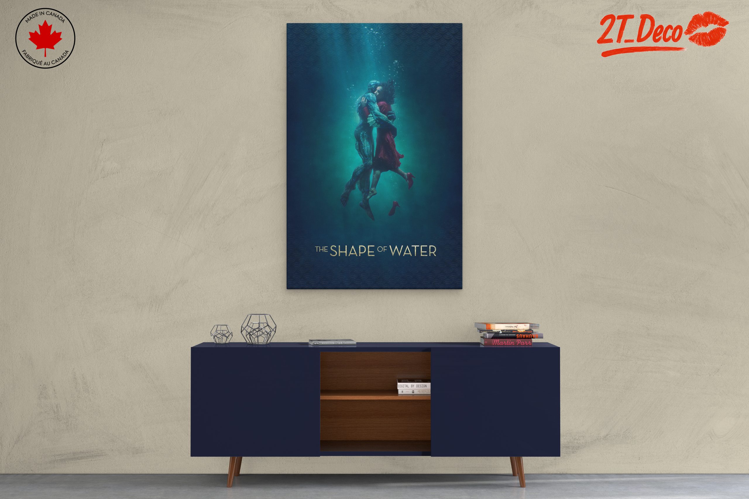 Emotional Underwater Embrace Artwork - Image 3
