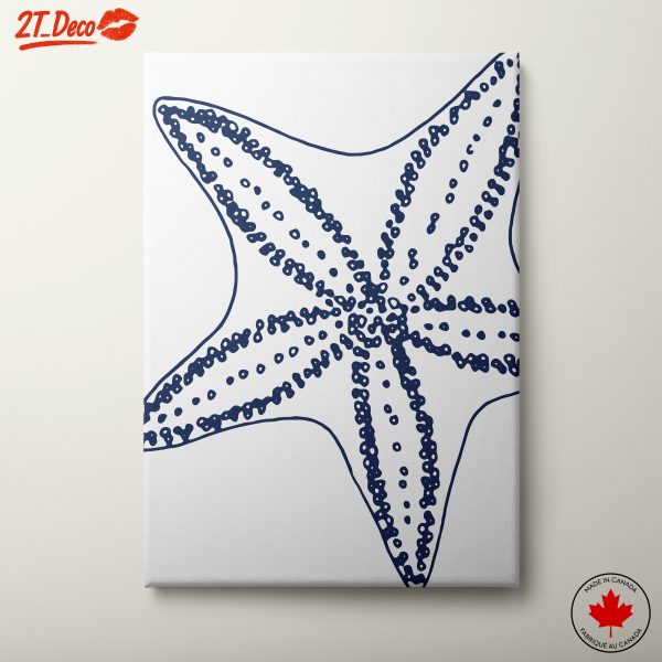Nautical Starfish Line Art