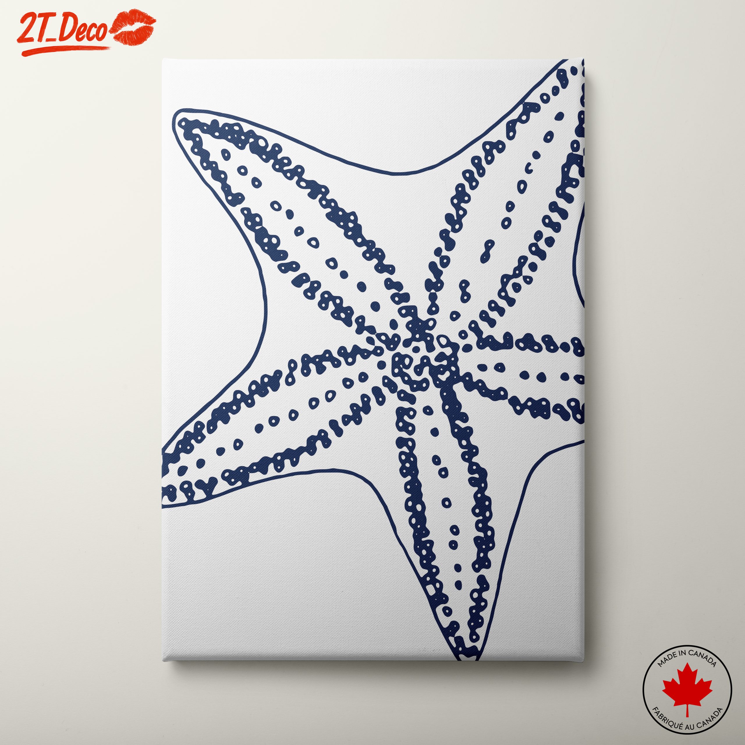 Nautical Starfish Line Art