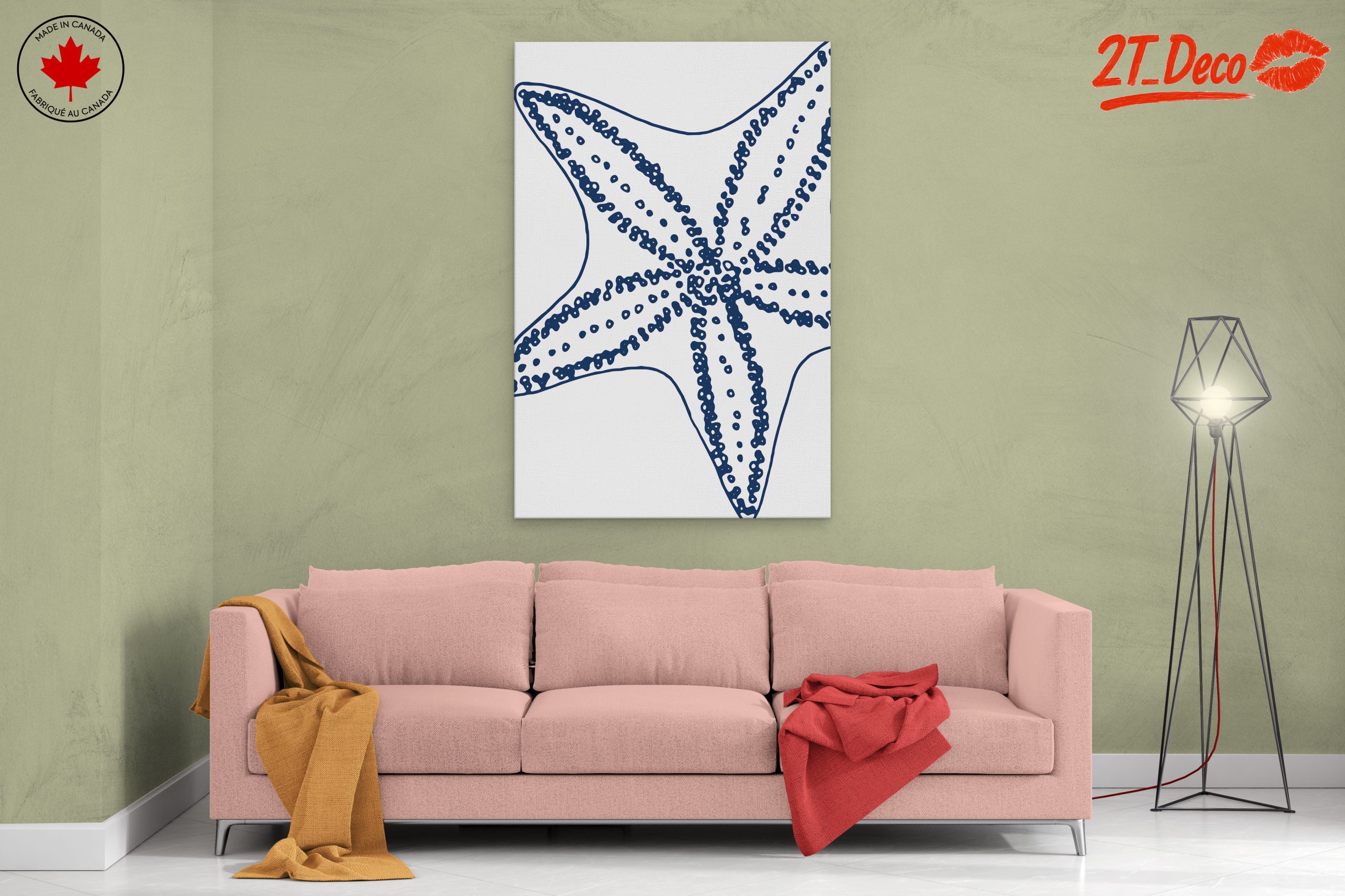 Nautical Starfish Line Art - Image 2
