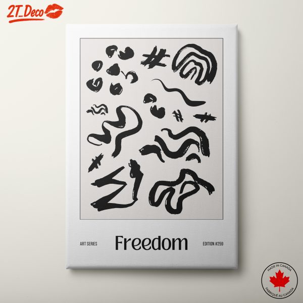Bold Abstract Art of Freedom