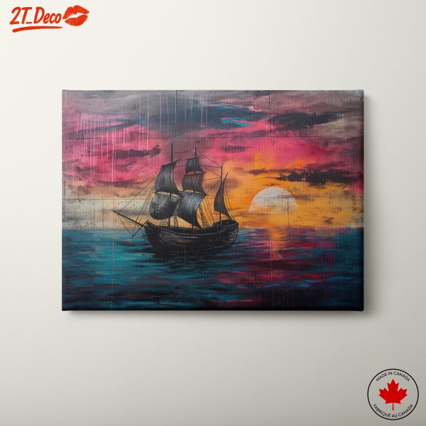 Vibrant Sunset Sailing Adventure