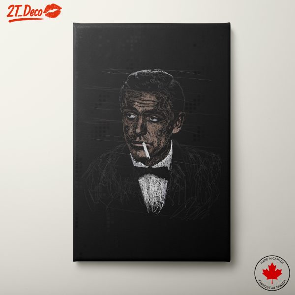 Stylized Portrait of a Character with Smoke