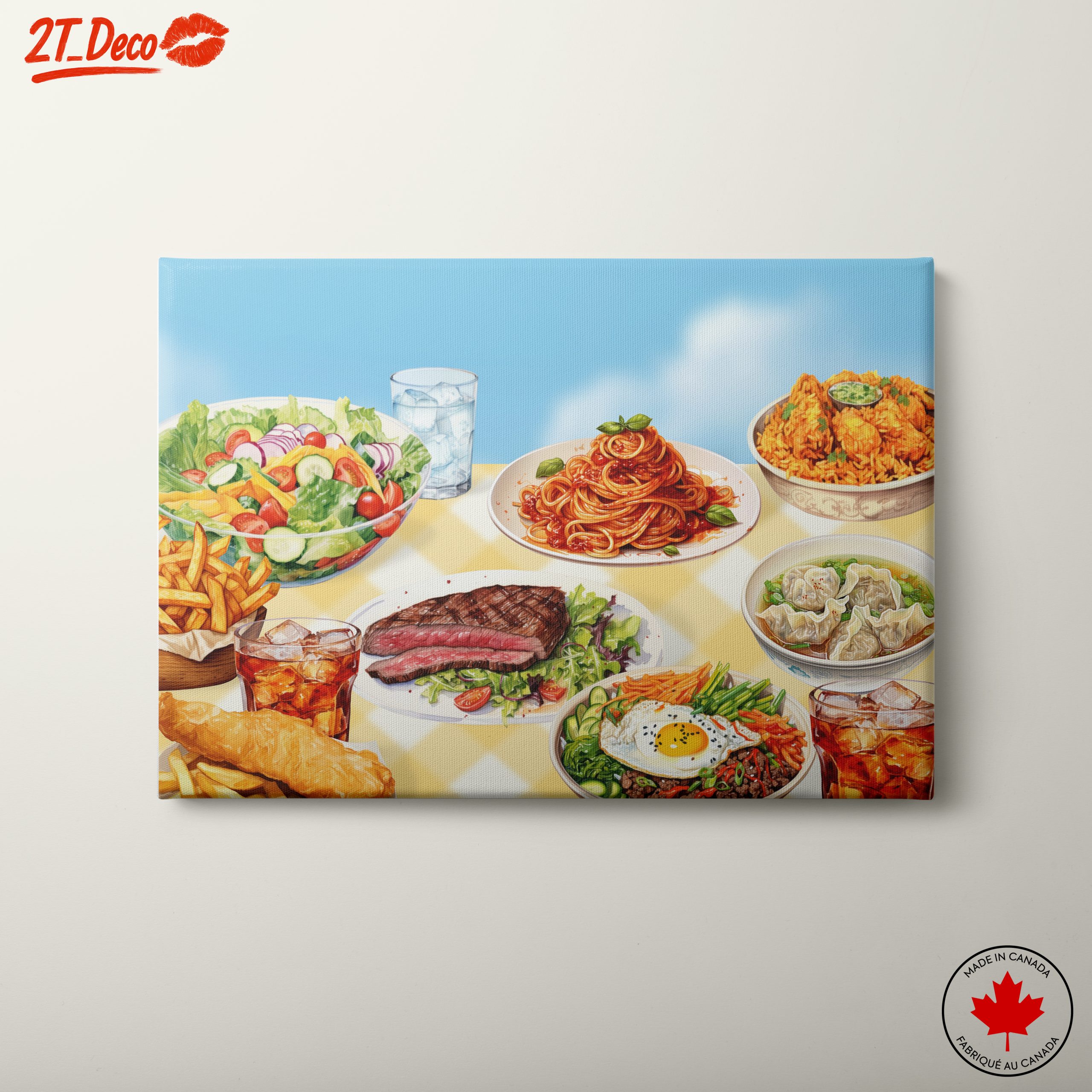 Diverse Food Art for Culinary Enthusiasts