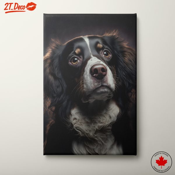 Realistic Dog Portrait with Expressive Eyes
