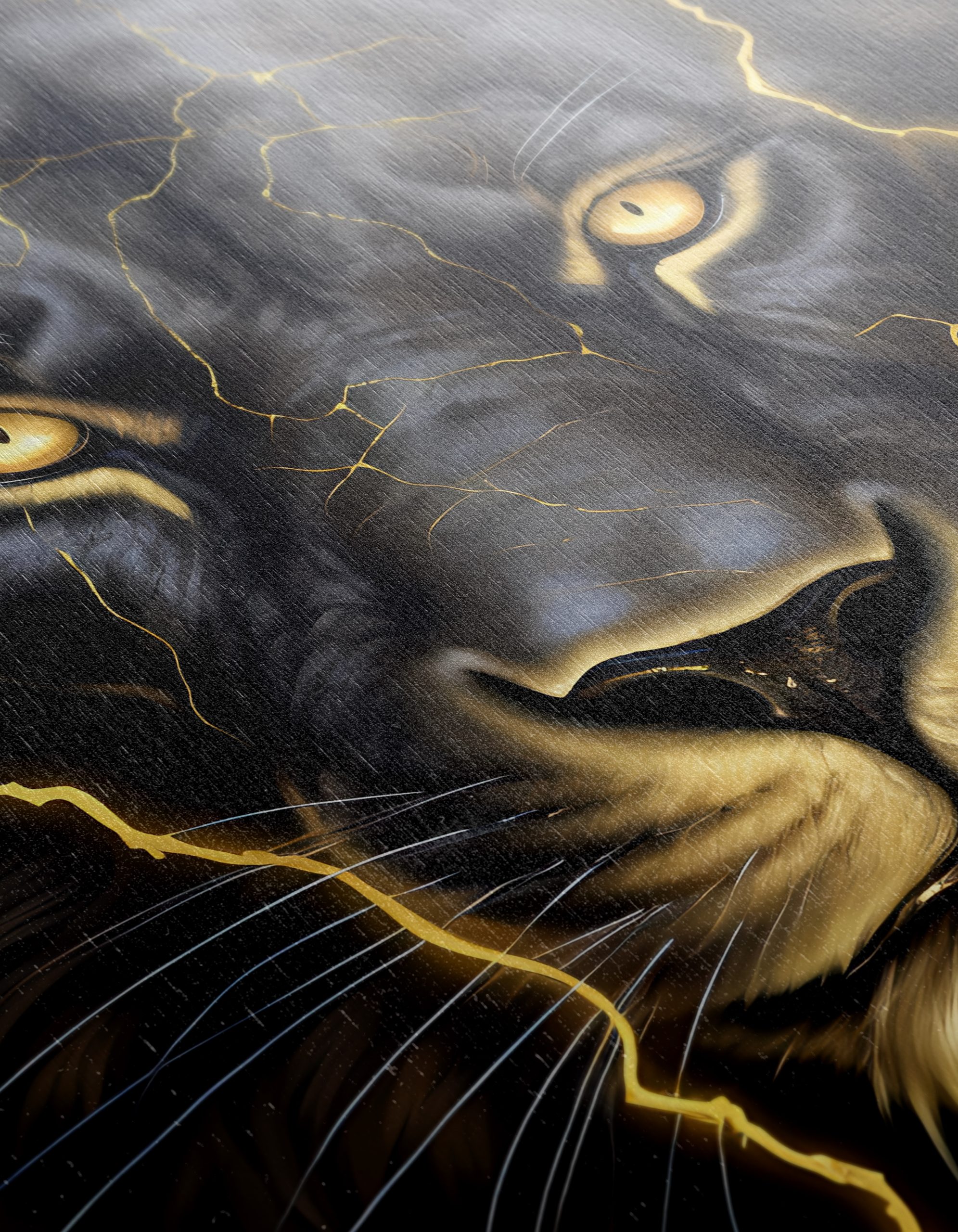 Majestic Lion Portrait with Lightning Effects - Image 12