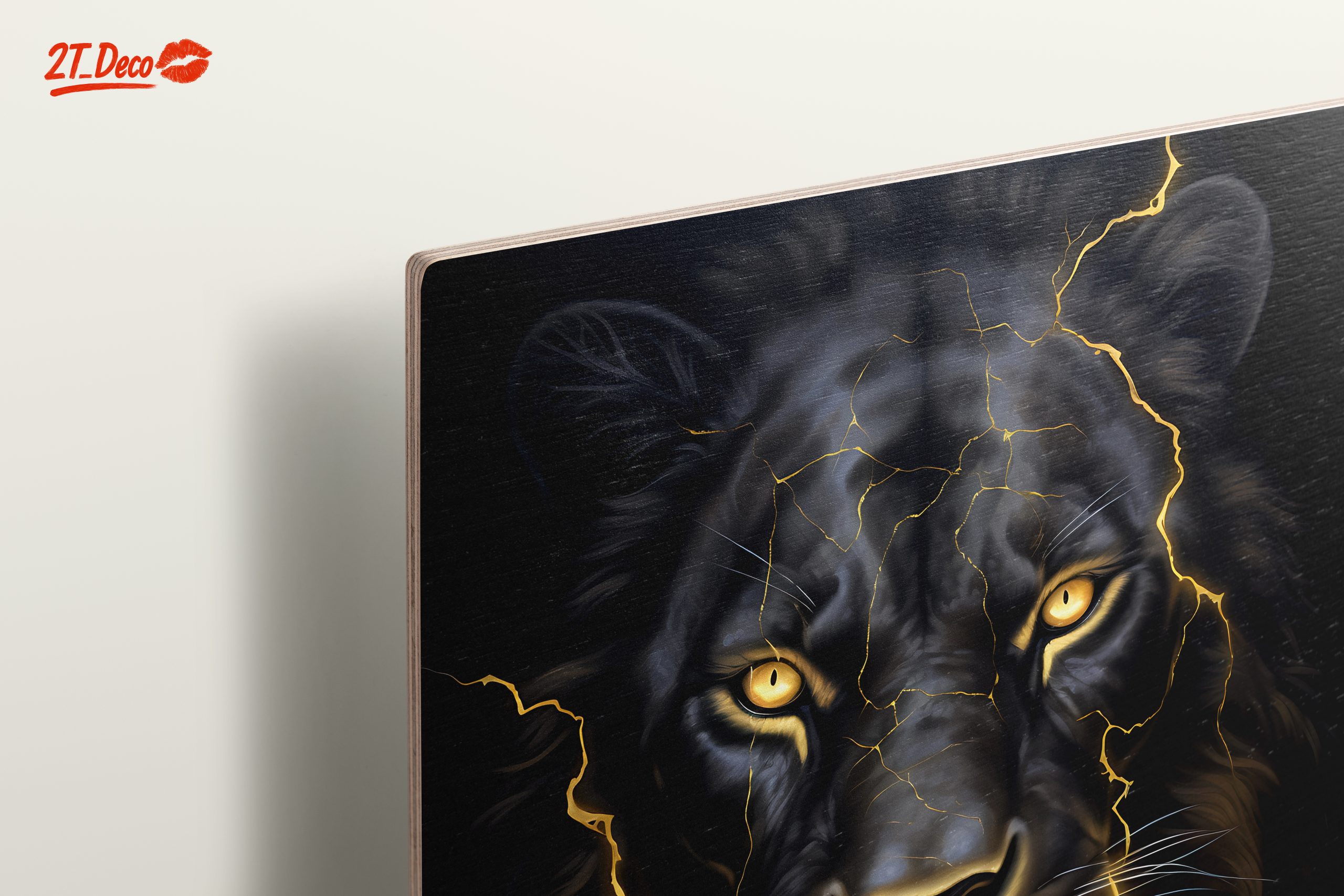 Majestic Lion Portrait with Lightning Effects - Image 15