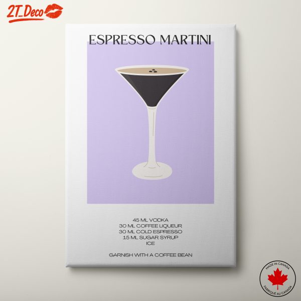 Espresso Martini Cocktail Recipe Art