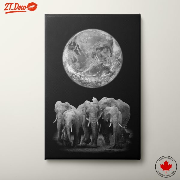 Majestic Elephants Under Earth
