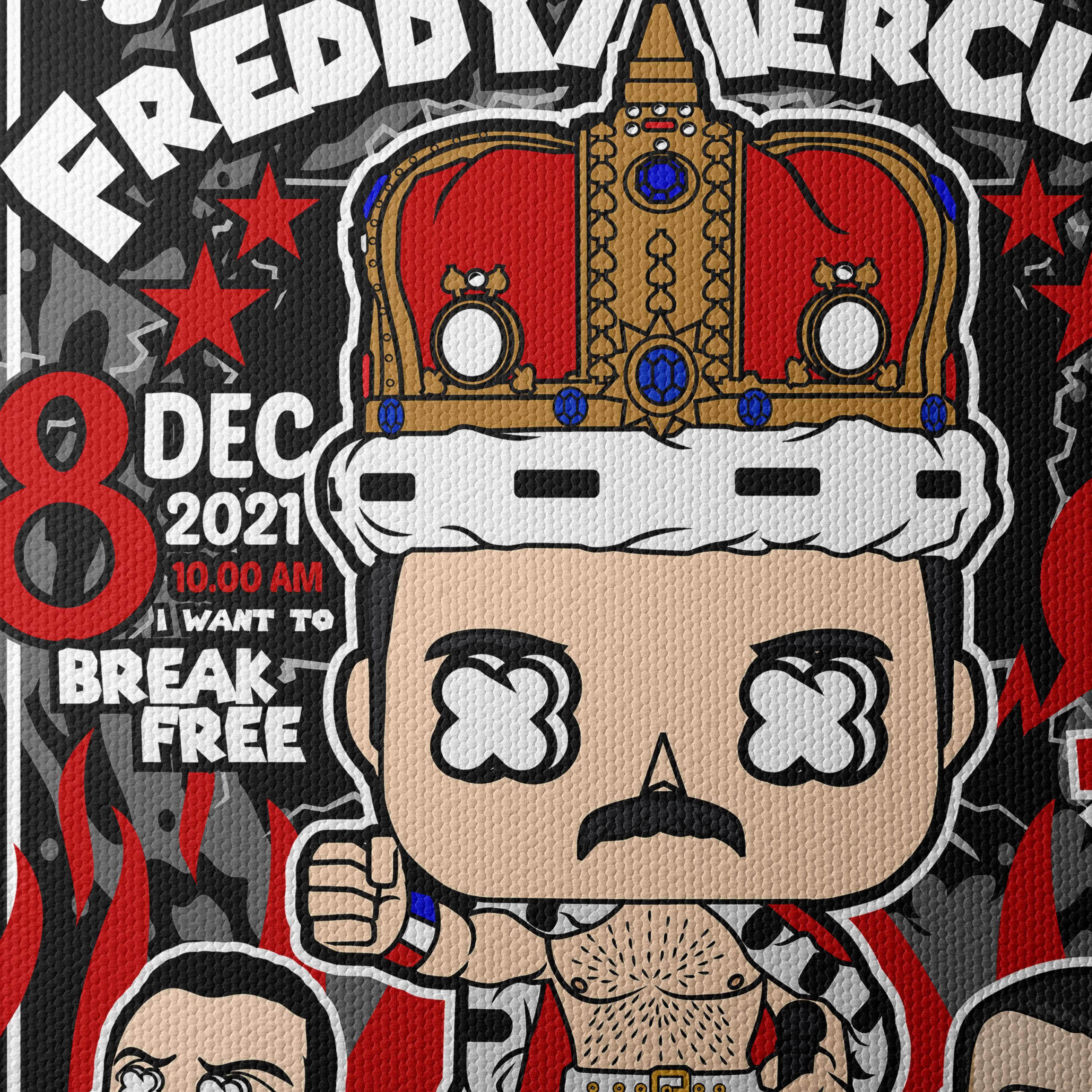 Freddy Mercury Bohemian Rhapsody Artwork - Image 4